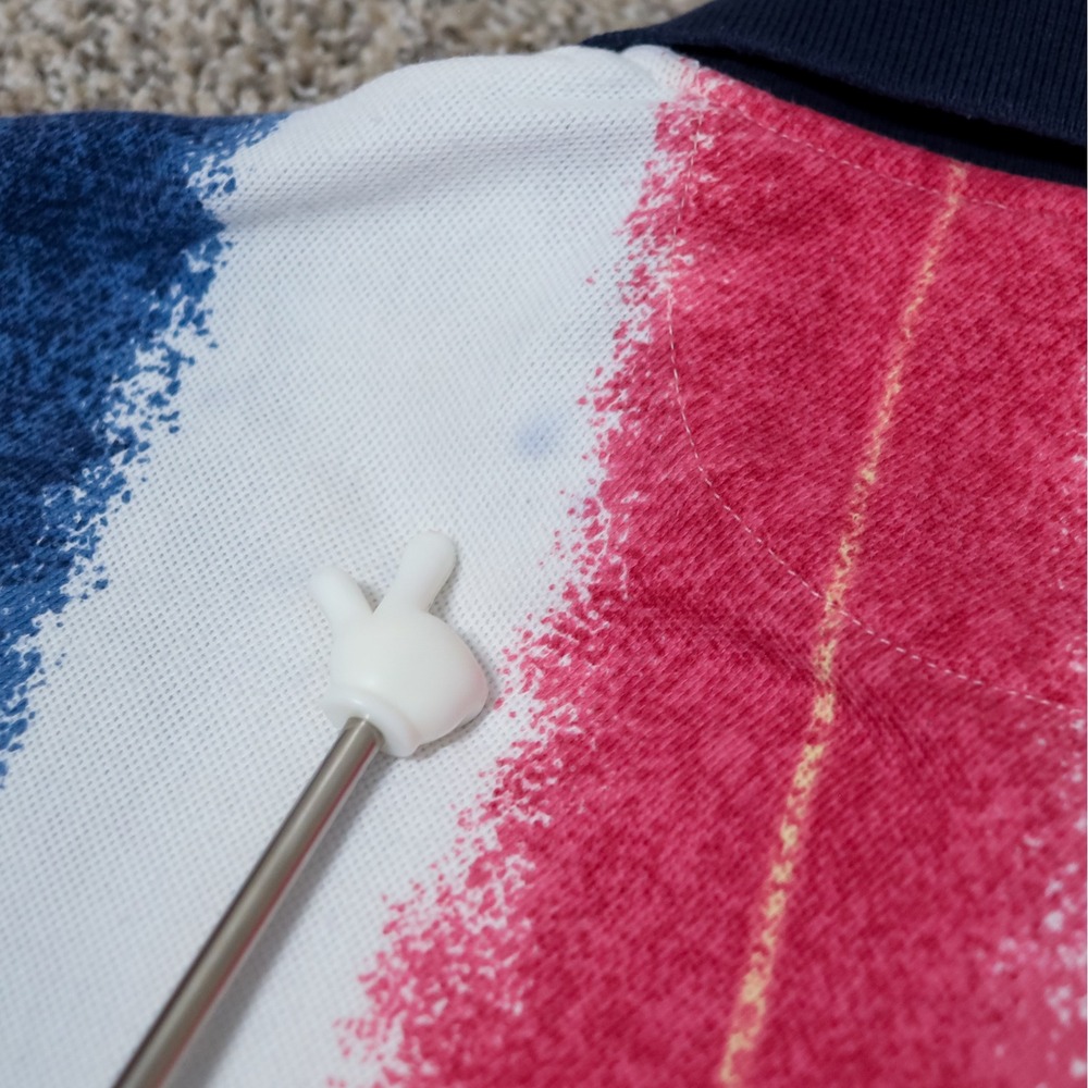 Vintage Chaps Ralph Lauren Polo Shirt XL Paintbrush‎ Stripe Crest Logo 90s - Picture 11 of 15